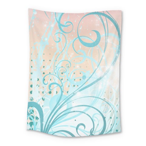 Pink Blue Pattern Medium Tapestry from ArtsNow.com