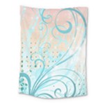 Pink Blue Pattern Medium Tapestry