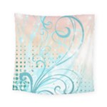 Pink Blue Pattern Square Tapestry (Small)