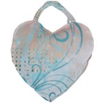 Pink Blue Pattern Giant Heart Shaped Tote