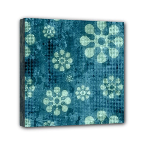 Snow Flake Art Mini Canvas 6  x 6  (Stretched) from ArtsNow.com