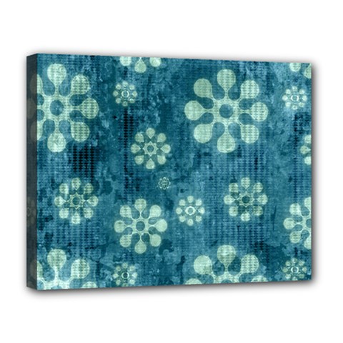 Snow Flake Art Canvas 14  x 11  (Stretched) from ArtsNow.com