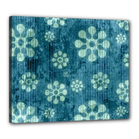Snow Flake Art Canvas 24  x 20  (Stretched) from ArtsNow.com