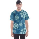 Snow Flake Art Men s Sports Mesh Tee