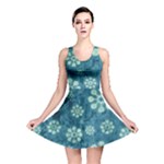 Snow Flake Art Reversible Skater Dress