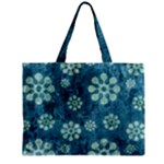 Snow Flake Art Zipper Mini Tote Bag