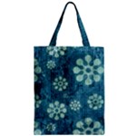 Snow Flake Art Zipper Classic Tote Bag