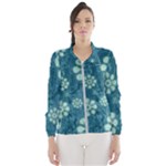 Snow Flake Art Women s Windbreaker