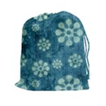 Snow Flake Art Drawstring Pouch (XXL)