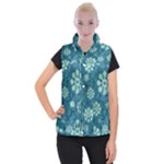 Snow Flake Art Women s Button Up Vest