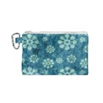 Snow Flake Art Canvas Cosmetic Bag (Small)