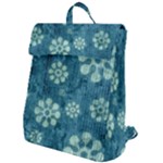 Snow Flake Art Flap Top Backpack