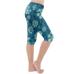 Lightweight Velour Cropped Yoga Leggings 