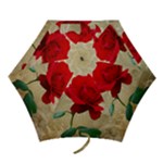 Red Rose Art Mini Folding Umbrella