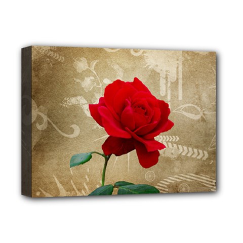 Red Rose Art Deluxe Canvas 16  x 12  (Stretched)  from ArtsNow.com