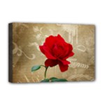 Red Rose Art Deluxe Canvas 18  x 12  (Stretched)