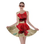 Red Rose Art Skater Dress