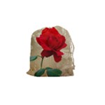 Red Rose Art Drawstring Pouch (Small)