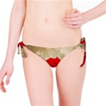 Red Rose Art Bikini Bottom