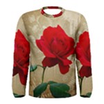 Red Rose Art Men s Long Sleeve Tee