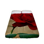 Red Rose Art Fitted Sheet (Full/ Double Size)