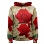 Red Rose Art Women s Pullover Hoodie