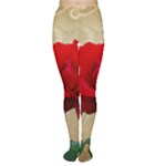 Red Rose Art Tights