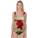 Red Rose Art Princess Tank Leotard 