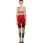 Red Rose Art One Piece Catsuit