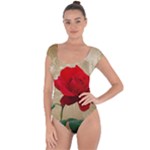 Red Rose Art Short Sleeve Leotard 