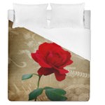 Red Rose Art Duvet Cover (Queen Size)