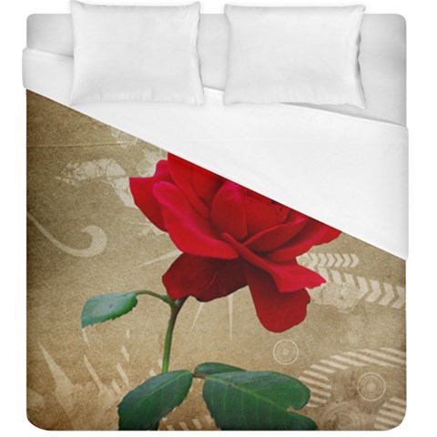 Red Rose Art Duvet Cover (King Size) from ArtsNow.com