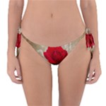 Red Rose Art Reversible Bikini Bottom