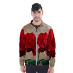 Red Rose Art Men s Windbreaker