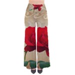 Red Rose Art So Vintage Palazzo Pants