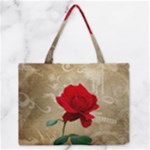 Red Rose Art Zipper Medium Tote Bag