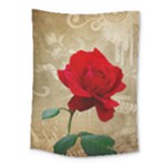 Red Rose Art Medium Tapestry