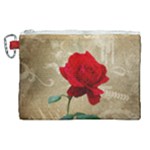 Red Rose Art Canvas Cosmetic Bag (XL)