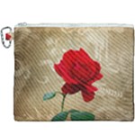 Red Rose Art Canvas Cosmetic Bag (XXXL)