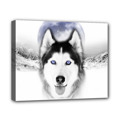 Wolf Moon Mountains Canvas 10  x 8  (Stretched) from ArtsNow.com