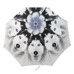 Wolf Moon Mountains Folding Umbrella