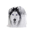 Wolf Moon Mountains Drawstring Pouch (Large)