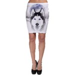 Wolf Moon Mountains Bodycon Skirt