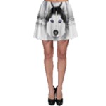 Wolf Moon Mountains Skater Skirt