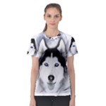 Wolf Moon Mountains Women s Sport Mesh Tee