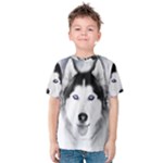 Wolf Moon Mountains Kids  Cotton Tee