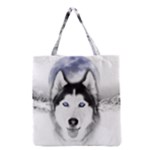 Wolf Moon Mountains Grocery Tote Bag