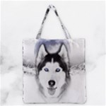 Wolf Moon Mountains Grocery Tote Bag