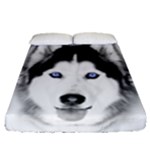 Wolf Moon Mountains Fitted Sheet (Queen Size)