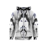 Wolf Moon Mountains Kids  Zipper Hoodie